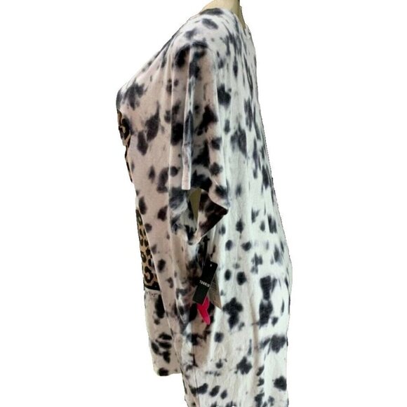 Betsey Johnson Torrid Plus 6 Tie-Dye Love Animal Print Graphic Short Sleeve Tee - Picture 3 of 6